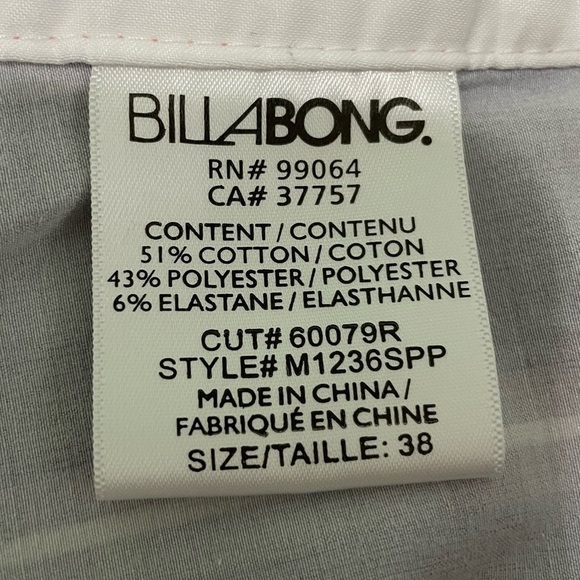 Billabong board shorts size 38 with 2 side pockets Very comfy - Picture 5 of 6